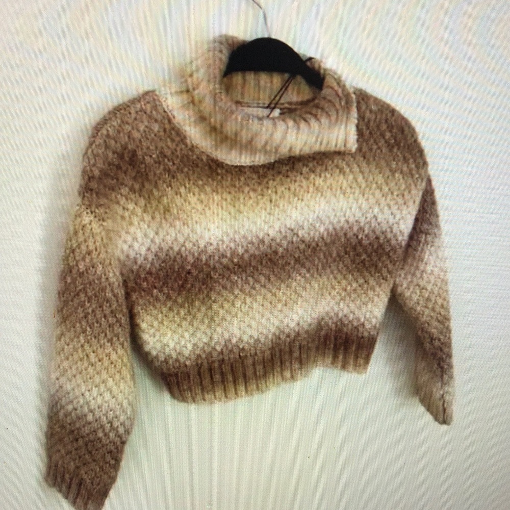 Cozy Brown Gradient Women's Sweater